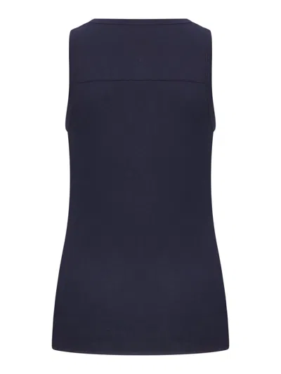 Bottega Veneta Jersey Top In Blue