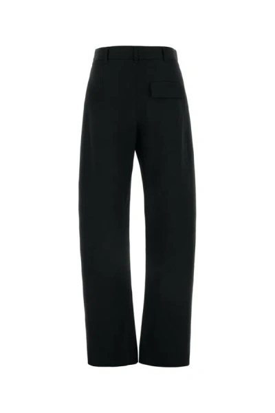 Bottega Veneta Pleated Cotton-twill Wide-leg Pants In Multicolor