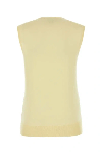 Bottega Veneta Cashmere Vest In Yellow