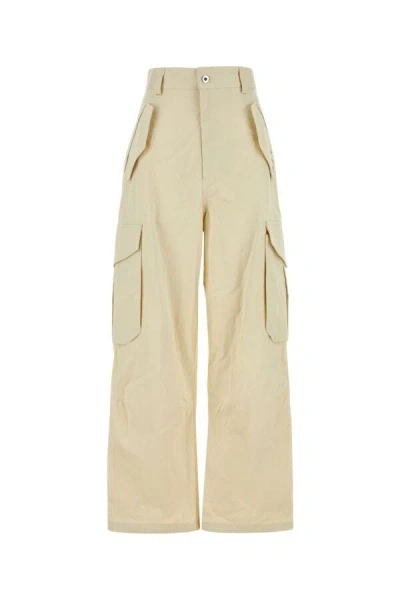 Bottega Veneta Cotton-blend Cargo Trousers In Brown