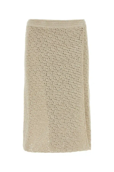 Bottega Veneta Skirt In Brown