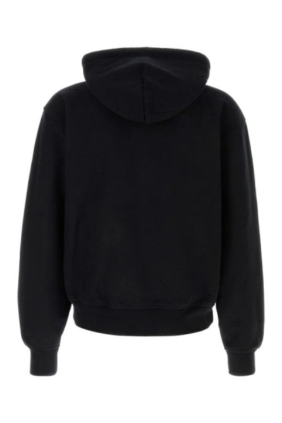 Burberry Men Black Cotton Blend Sweatshirt In Black
