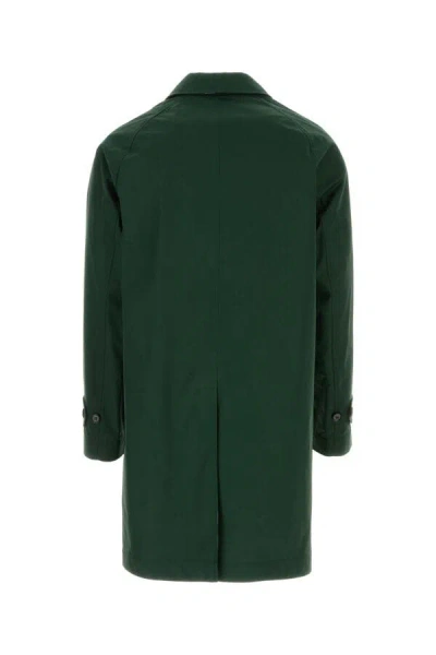 Burberry Reversible Gabardine Overcoat Long Sleeves In Multi