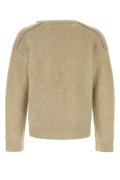 Burberry Men Cappuccino Wool Blend Sweater In Brown