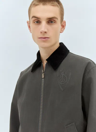 Burberry Men Cotton Canvas Jacket In Green