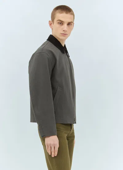 Burberry Men Cotton Canvas Jacket In Green