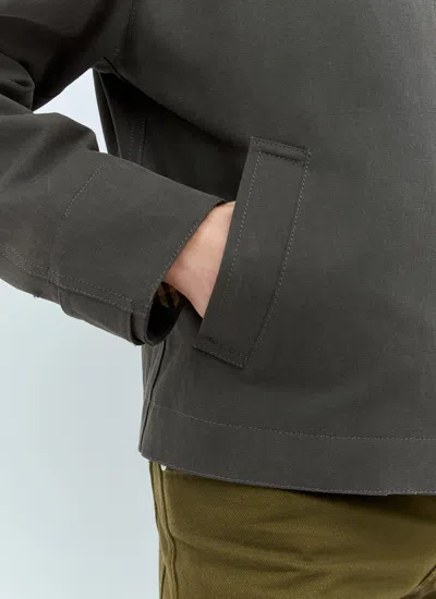 Burberry Men Cotton Canvas Jacket In Green