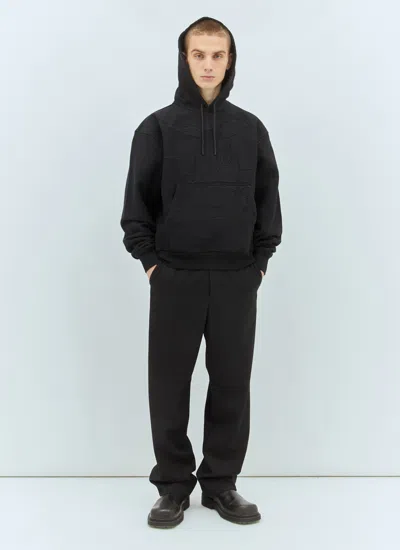 Burberry Men Ekd Hooded Sweatshirt In Black