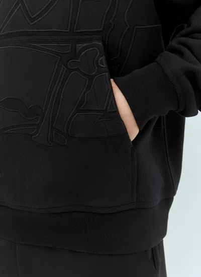 Burberry Men Ekd Hooded Sweatshirt In Black