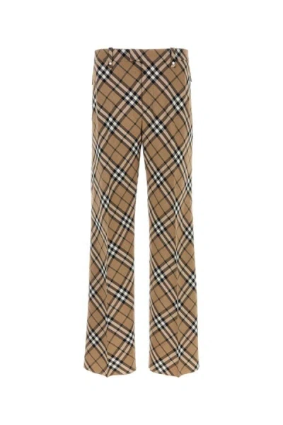 Burberry Embroidered Polyester Blend Pants For Men In Multicolor