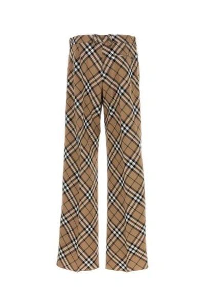 Burberry Embroidered Polyester Blend Pants For Men In Multicolor