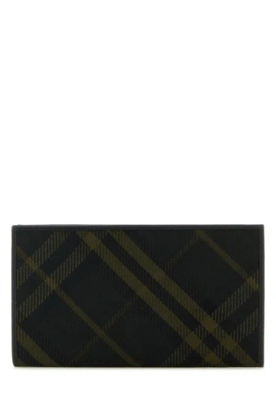 Burberry Multicolor Printed E-canvas Wallet In Multicolor