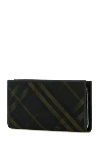 Burberry Multicolor Printed E-canvas Wallet In Multicolor