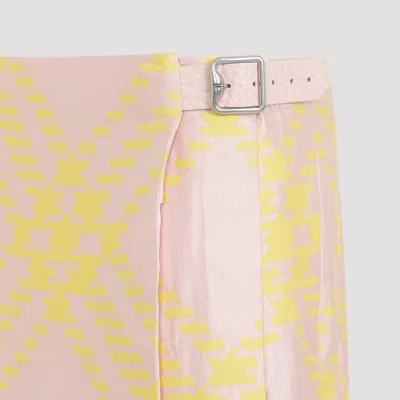 Burberry Checked A-line Mini Skirt In Multicolor