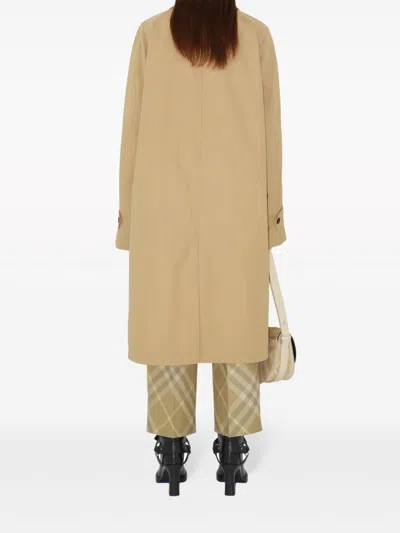 Burberry Checkered Design Wool Trousers For Women In Multicolor
