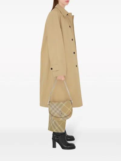 Burberry Checkered Design Wool Trousers For Women In Multicolor