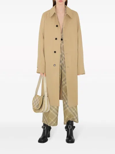 Burberry Checkered Design Wool Trousers For Women In Multicolor