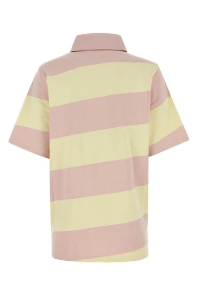 Burberry Cotton Polo In Multicolor