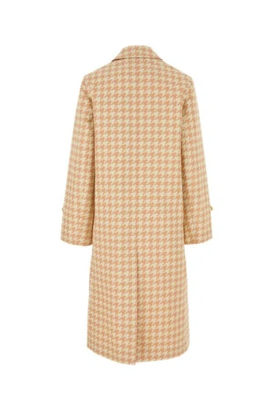 Shop Burberry Women Embroidered Twill Coat In Multicolor
