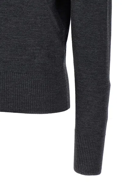 Burberry High Neck Sweater Sweaters And Cardigans In Gray