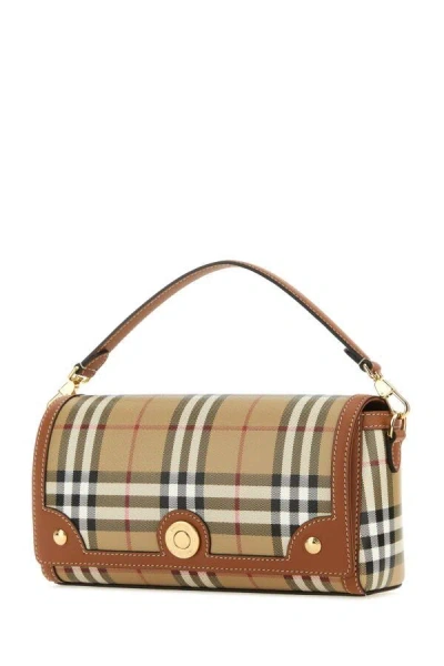 Burberry 'shoulder Bag With Check Pattern Notes In Multicolor