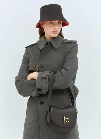 Burberry Reversible Check Fleece Bucket Hat In Black