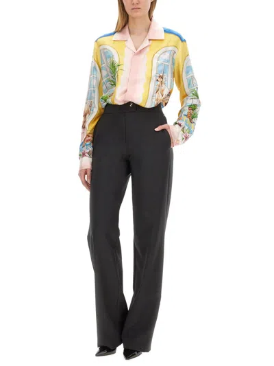 Casablanca Ladies Apartement Dans Les Airs Printed Shirt In Multicolor