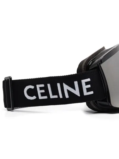 Celine Men Monochroms Lente Specchio Maschera Sci In Multicolor
