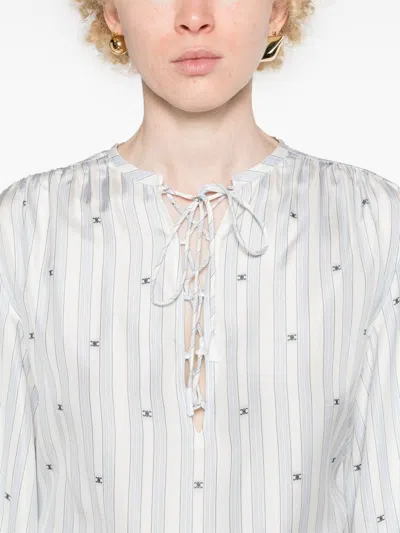 Celine Women Romy Romy Rigata Camicia In Multicolor