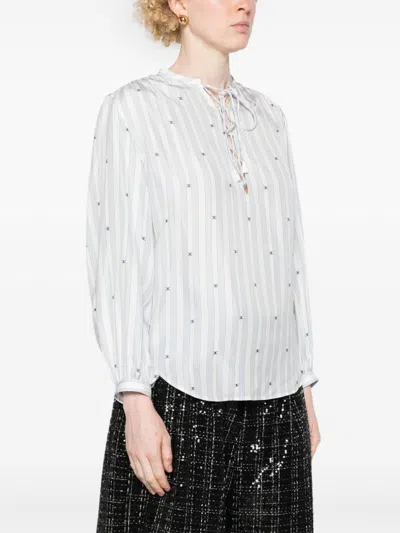 Celine Women Romy Romy Rigata Camicia In Multicolor