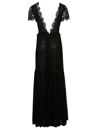 Celine Triomphe Lace Dress In Multicolor