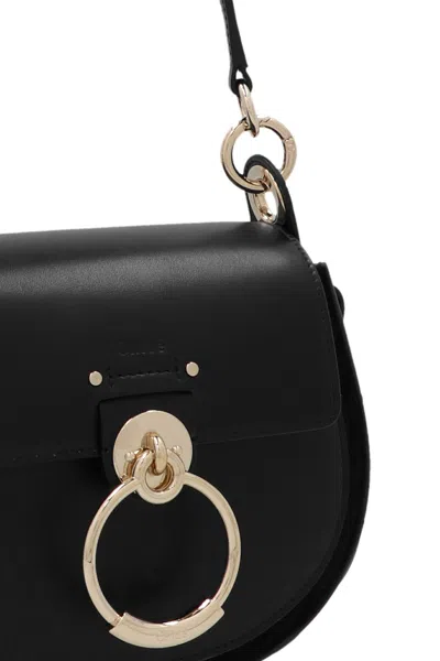 Chloé Tess Shoulder Bag In Black