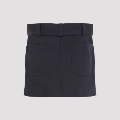 Chloé Cargo Mini Skirt In Blue
