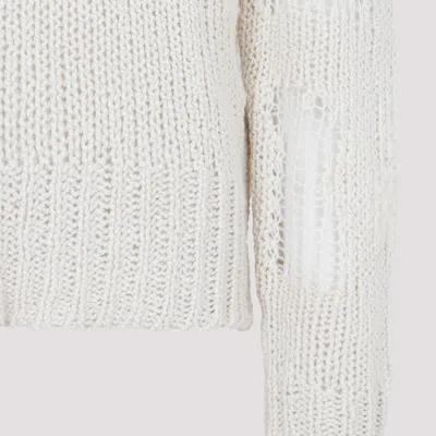 Chloé Distressed Knit Sweater In Multicolor