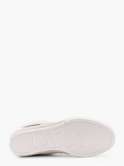 Chloé High-top Sneakers Featuring Mesh Panels In White
