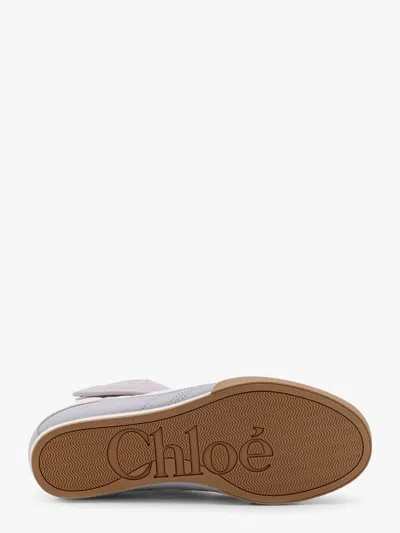 Chloé Almond Toe High-top Sneaker With Quilted Panels In White