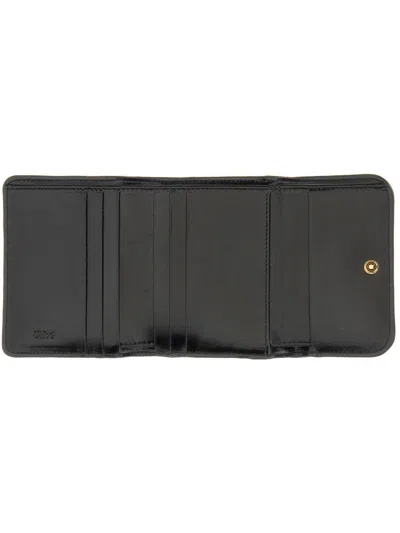 Chloé Trifold Wallet C Chlou00c9 Small In Black