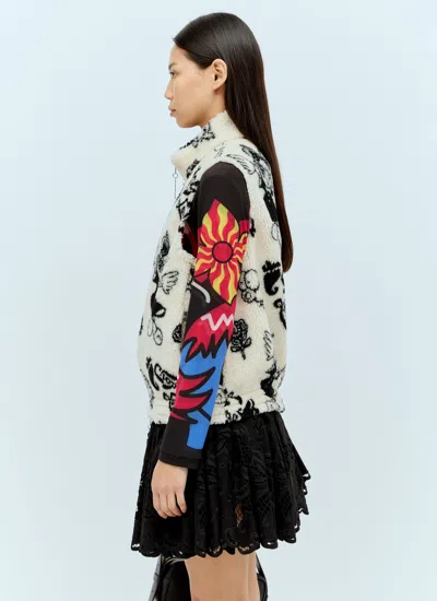 Chopova Lowena Cartoon-print Gilet In Multicolor