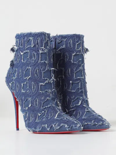 Christian Louboutin Short Boot In Blue