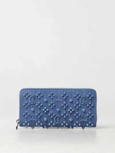 Christian Louboutin Blue Panettone Loubinthesky Wallet In Blue