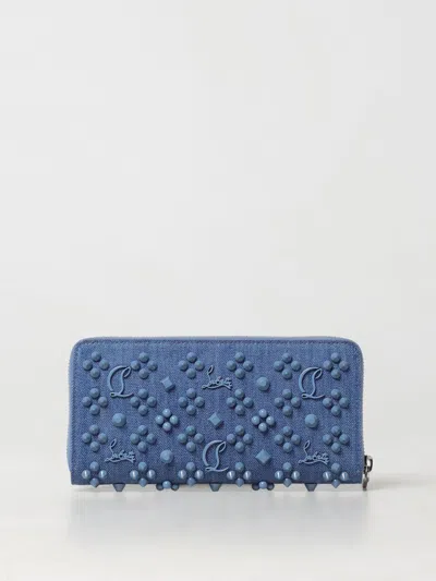 Christian Louboutin Blue Panettone Loubinthesky Wallet In Blue