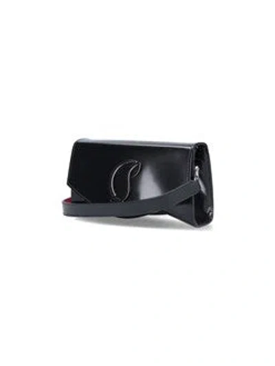Christian Louboutin Loubi54 Large Leather Crossbody Clutch In Black