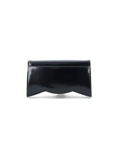Christian Louboutin Loubi54 Large Leather Crossbody Clutch In Black