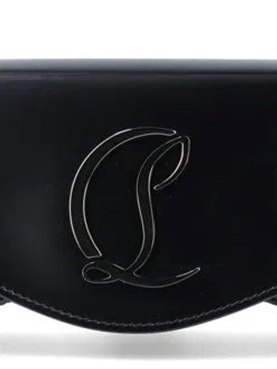 Christian Louboutin Loubi54 Large Leather Crossbody Clutch In Black