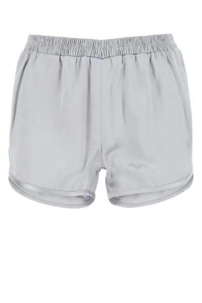 Christopher Esber Viscose Waist Shorts With Side Slits And Seam Pockets In Gray