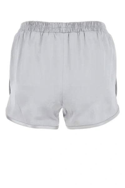 Christopher Esber Viscose Waist Shorts With Side Slits And Seam Pockets In Gray