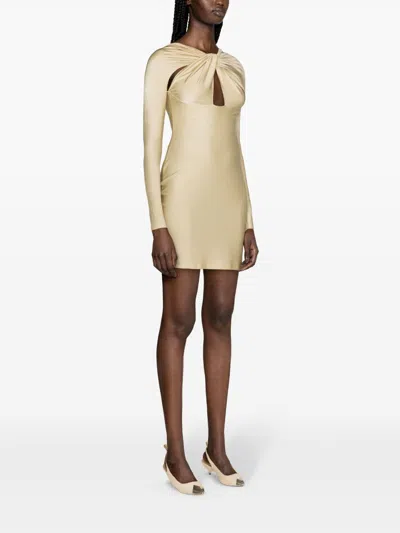 Coperni Twisted Cut-out Mini Dress In Multicolor