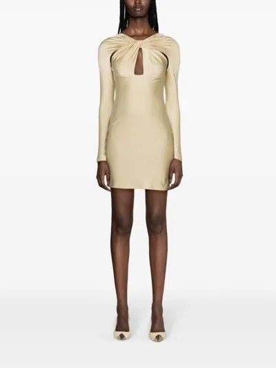 Coperni Twisted Cut-out Mini Dress In Multicolor