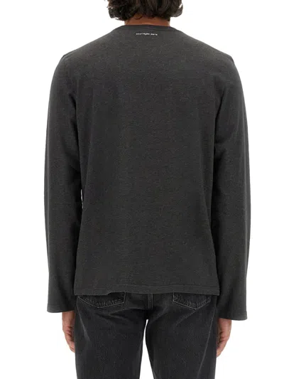 Courrèges T-shirt With Logo In Black