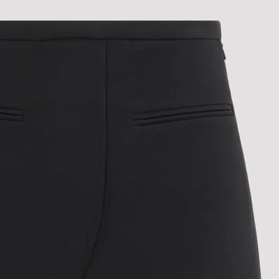 Courrèges Ellipse Black Twill Mini Skirt In Black